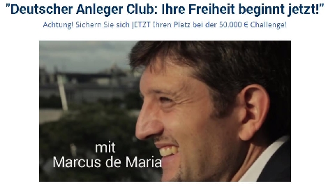 50 000 Euro Challenge des Deutschen Anleger Clubs startet genau jetzt