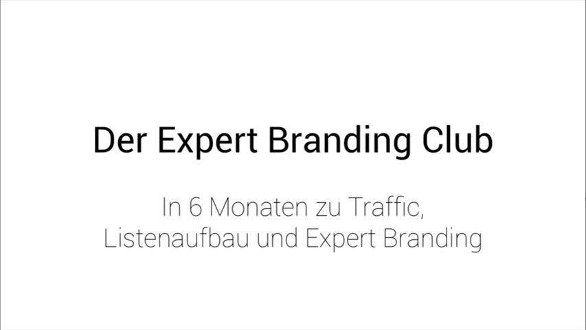 Welche Ziele stellt sich der Expert Branding Club von Mario Schneider